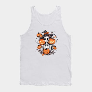 Halloween Skull Terror Tank Top